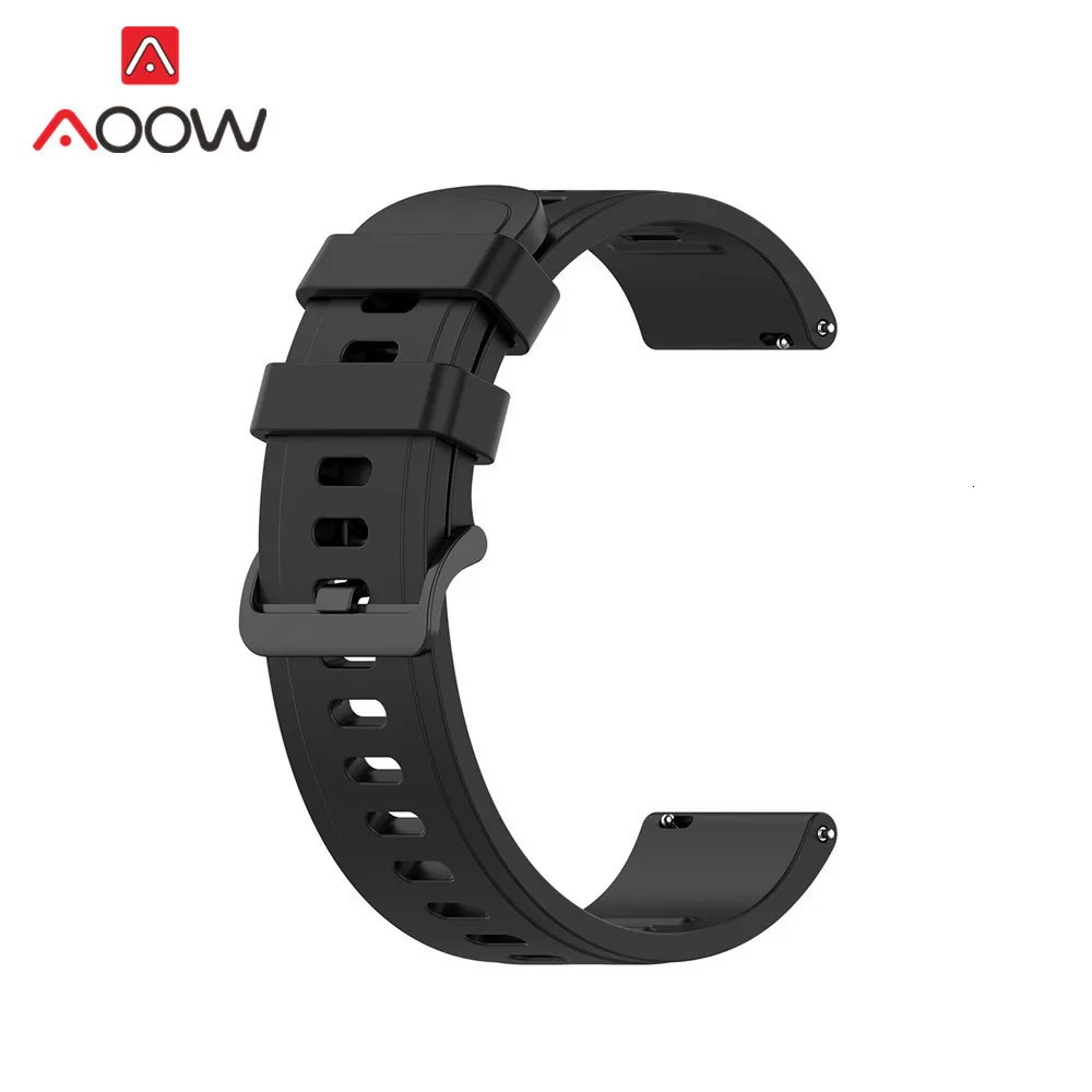 20 мм 22 мм спортивный силиконовый ремешок для часов Amazfit GTR 42 мм 47 мм samsung Galaxy Watch Active2 S2 S3 huawei GT 2 Garmin ремешок