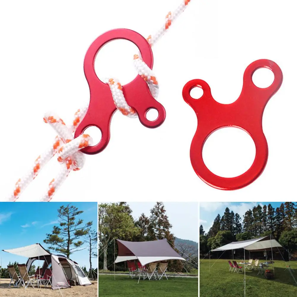 Camping Tent Accessories Aluminum Alloy Rope Tensioner 10Pcs for Hiking Backpacking Picnic