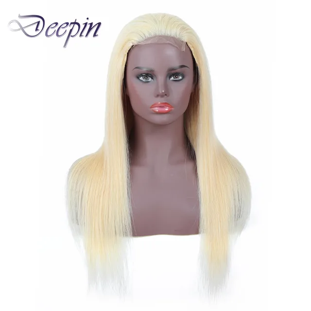 $US $50.35 Deepin 613 Lace Closure Wigs Straight Hair 4x4 Lace Front Wigs Brazilian Human Hair For Women 180% Non- Remy Human Hair Wigs