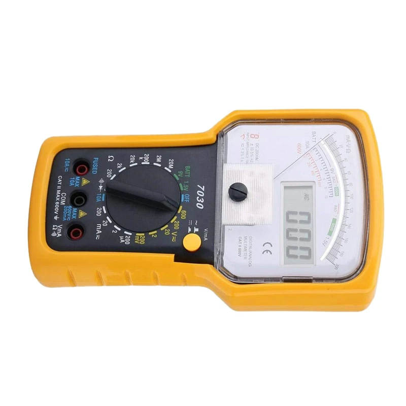 Koop KT7030 Ac Dc Analoge Multimeter Tester, Digitale Analoge Multimeter Tester Dubbele Display Voltage Weerstand Pointer Multimeter Tes