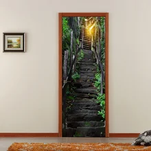 Украшение для стен, спальни, гостиной, сделай сам, отремонтированные обои, имитация, наклейки на дверь, съемные наклейки на стену