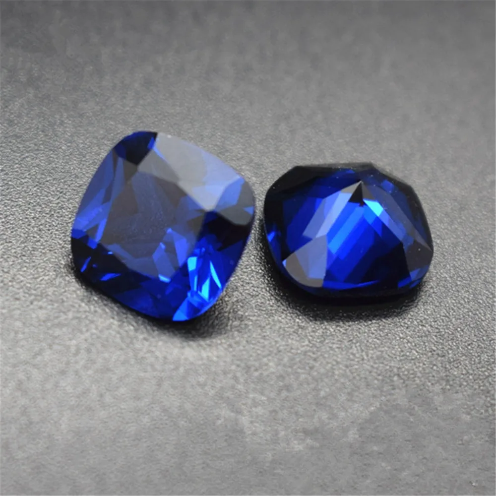 

Brilliant Blue Spinel Square Faceted Gemstone Cushion Cut Blue Spinel Gem Multiple Sizes to Choose C37L