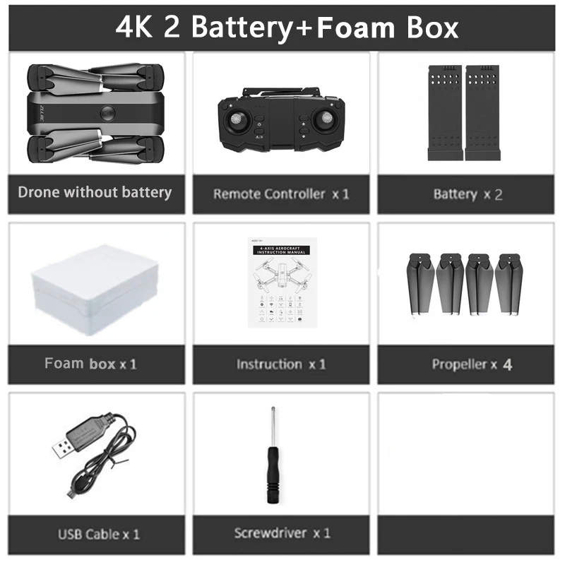 SG706 4K Дрон профессиональный зум управление камера Дрон 1080P Wi-Fi FPV широкоугольная двойная камера RC Квадрокоптер складной Дрон VS E38 - Цвет: 4K 2Battery FB