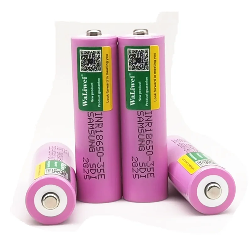 18650 original 35e Samsung tip 3500mah 13A discharge inr18650 35e 18650 lithium ion 3.7V rechargeable battery (NO PCB)