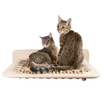 

Cat Wall Frame Breathable Cat Climbing Frame Cat Litter Wall Solid Wood Cat Hammock Wall-mounted Hemp Rope Woven Cat Litter