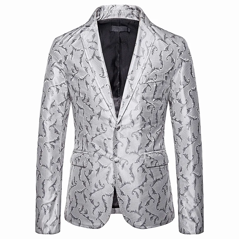 Светильник фиолетовая с принтом Slim Fit костюмы для мужчин повседневные модные вечерние Pom мужской танцевальный Блейзер Куртка ведущий персонализированная одежда