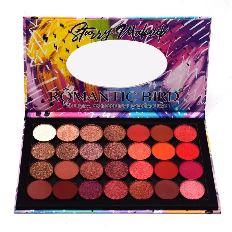 

28PCS/SET DIY Magnet Empty Eye Shadow Palette Makeup Pallete Matte Shimmer Glitter Eyeshadow Powder Pallete Waterproof Pigmented