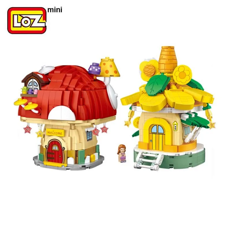 

LOZ технические кирпичи, игрушка, Милая модель подсолнуха, игрушки для детей, игрушки, грибы, детские подарки, подарок для девочек, Рождество 4103