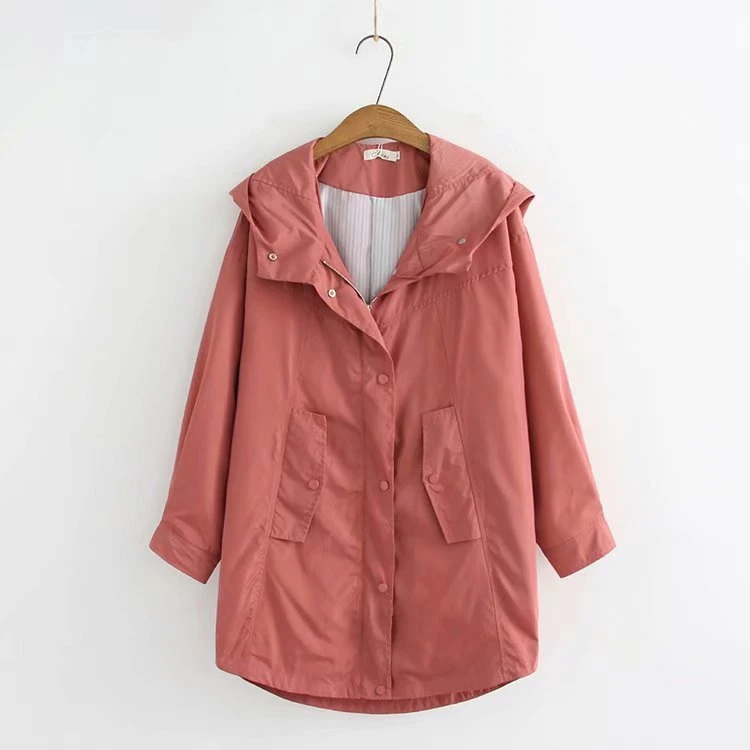 Красный Размера плюс XL-4XL 57 дюймов бюст цвет: черный, синий Для женщин плащ s осень-зима тонкая верхняя одежда с хлопковой подкладкой пальто для женщин - Цвет: Красный