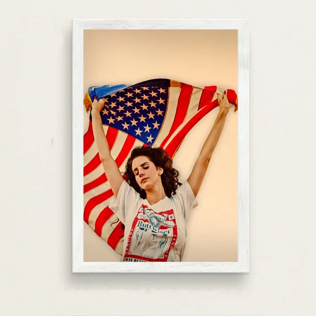 9 Lana Del Rey поп музыка певица модель художественная живопись Шелковый Холст плакат настенный домашний декор - Цвет: 9