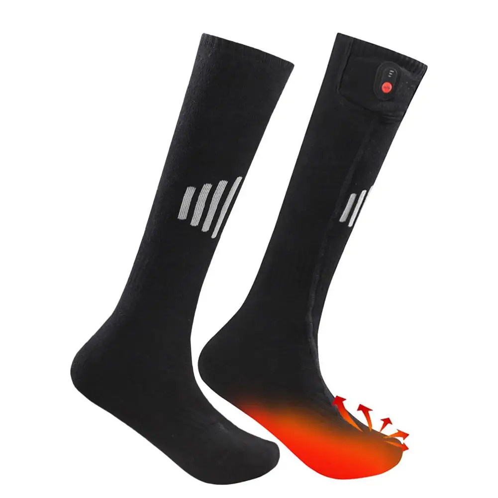 Heated Socks Electric Rechargeable Battery Heating Settings Thermal Heating Sock 