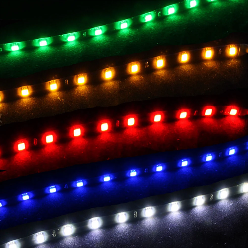 12V автомобильный интерьер Водонепроницаемый гибкий светильник 4 цвета