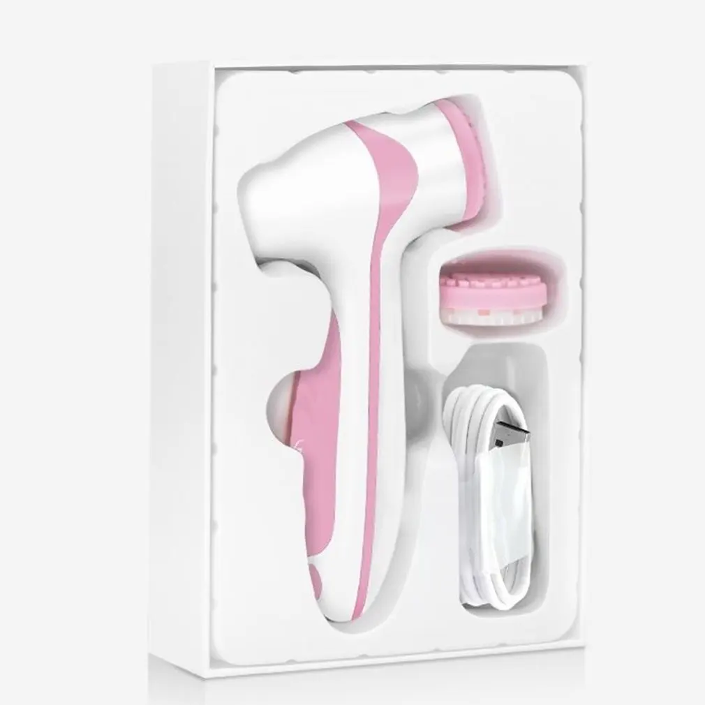 

Electric Face Cleaning Brush Silica Gel Facial Massager Exfoliator Pore Deep Cleansing Face Washing Instrument