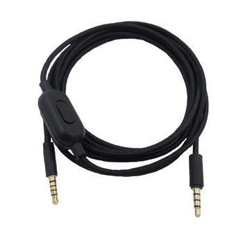 

Home Plug And Play Oxygen Free Copper Gaming Headset Braided Portable Office Audio Cable With Mute Function For GPRO X G233 G433