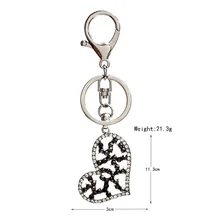 Горячая бутик сплав искусственный алмаз большой бренд сердце брелок для ключей из сплава Женская сумка Подвеска автомобиль украшения