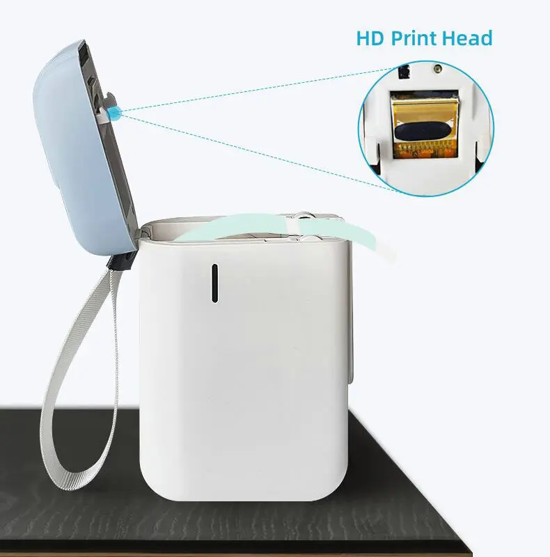 

Portable Thermal Label Printer Handheld Name Price Sticker Printer Bluetooth Fast Printing Printer for Home Office Mall B100