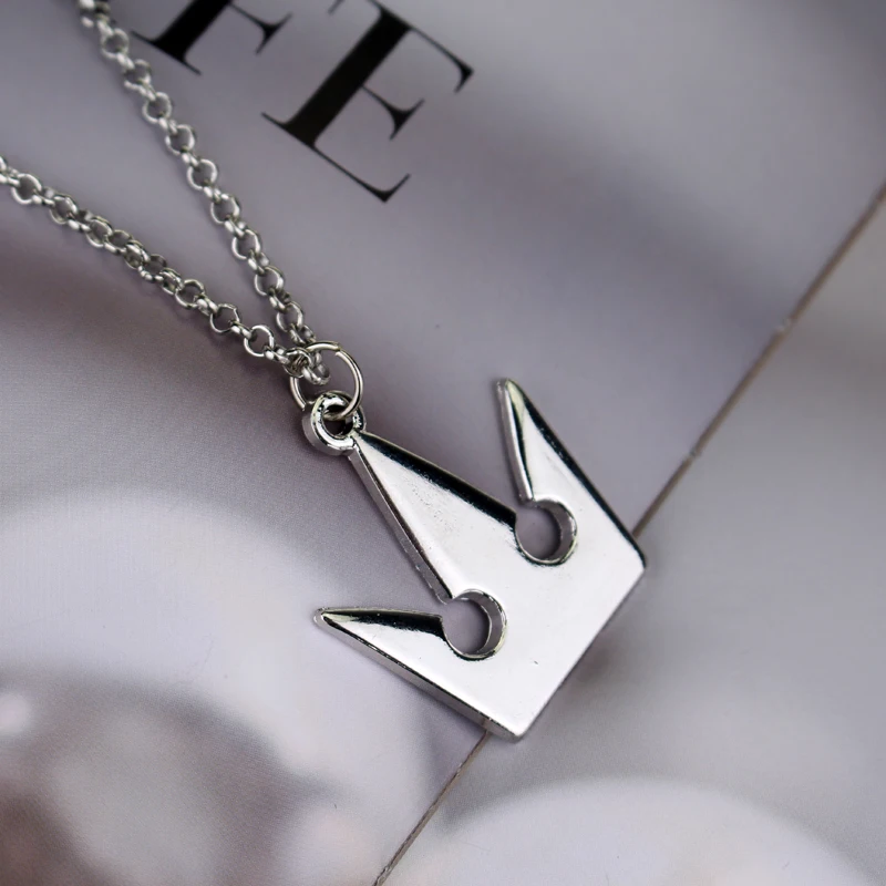 Game Kingdom Hearts 3 Sora Key Keyblade Metal Pendant Necklace