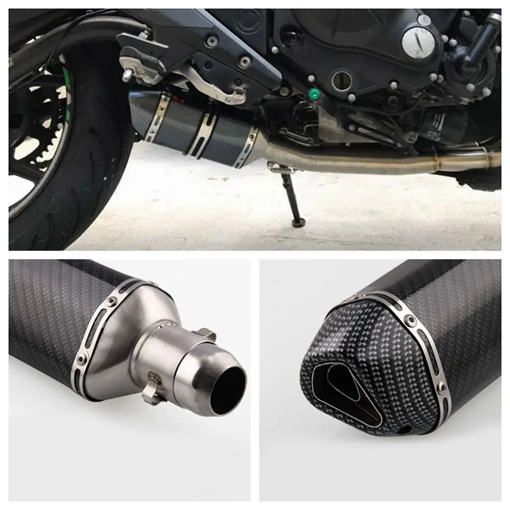 Мотоцикл Модифицированная выхлопная труба для автомобиля Yamaha Kawasaki Honda Suzuki из нержавеющей стали выхлопная труба углеродная Sordino