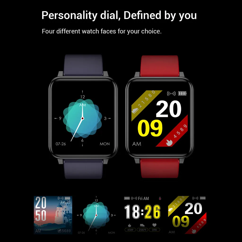 Для amazfit ремешок Bip Смарт часы Android iOS Спорт Фитнес калорий браслет носить Смарт часы для mi band 2 бар покупка