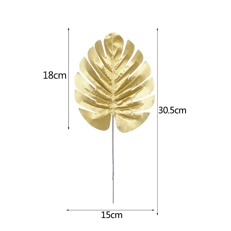 5/10 шт. цвета: золотистый, искусственный черепаха задней лист рассеянного хвост листьев сад пальмовых листьев для дома Одежда для свадьбы, дня рождения Декор