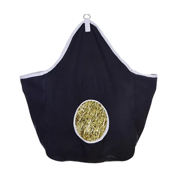 

Feeder Pouch Wear Resistant Large Capacity Canvas Cut Out Hole Farm Hay Bag Storage Slow Feed Outdoor Hanging Home Horse