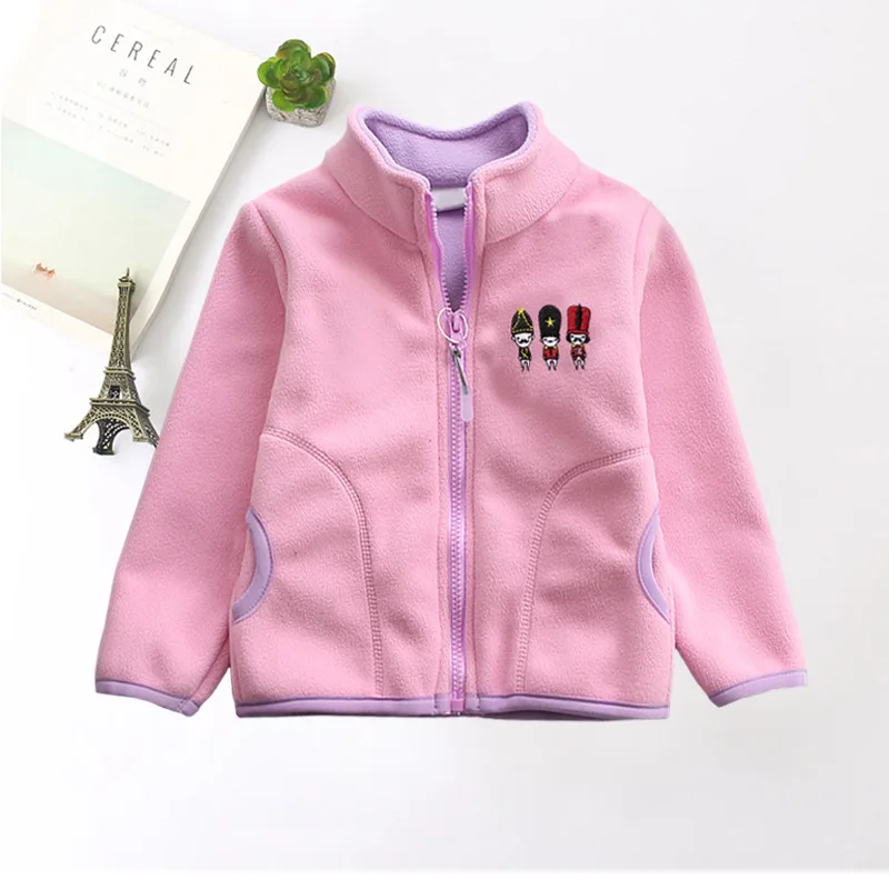 

Children Polar Fleece Jacket Autumn & Winter Childrenswear Men And Women Child Big Boy Cardigan Zipper Tops Baby Fleece Hoodie