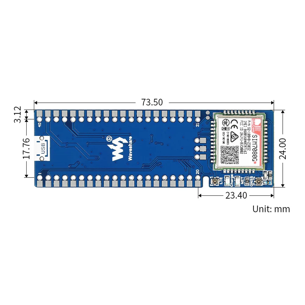   ڿ GNSS , ۷ι  , SIM7080G NB-IoT, Cat-M(eMTC)