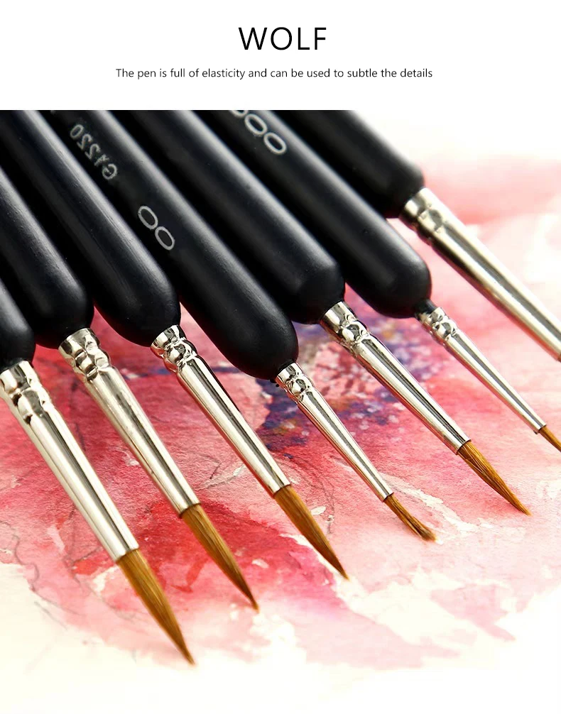 Linha de Gancho para o Detalhe da Arte da Pintura da Escova Arte do Prego a Marie Está Qualidade Premium Miniatura Conjunto Cabelo Fuinha Pincel Caneta Desenho 10pcs 9 Conjunto Cabelo Fuinha Pincel Caneta Linha de
