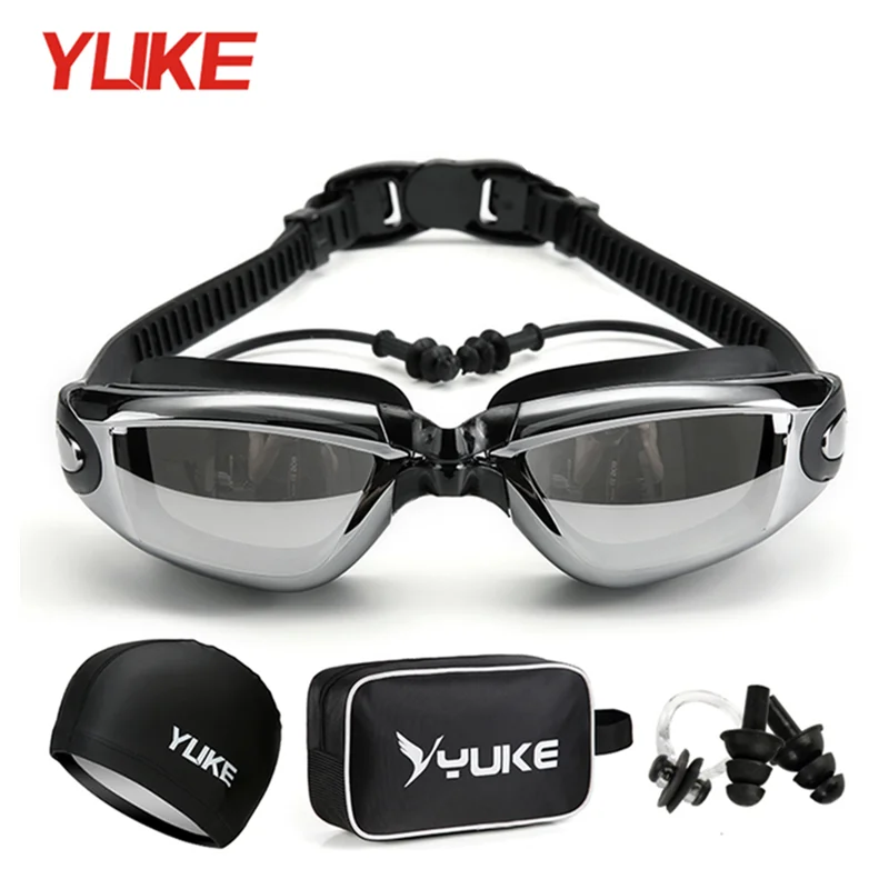 Yuke Professional Swimming Goggles Anti-Fog UV Adjustable Men Women Waterproof Silicone Swim Glasses Eyewear очки для плавания 2