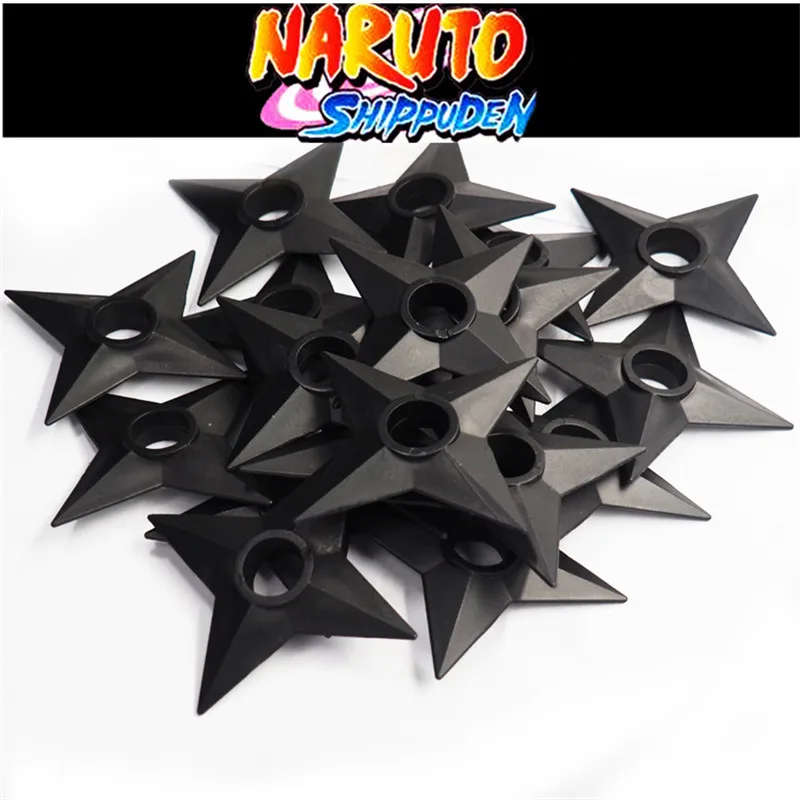Наруто Shuriken Косплей костюмы реквизит черный ниндзя модель оружия пластиковая