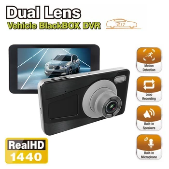 

H17 Full HD 1080P Car DVR Dash Camera 4 inch IPS Touch Screen Night Vision Dashboard Camera Video Recorder with Rear View Camera