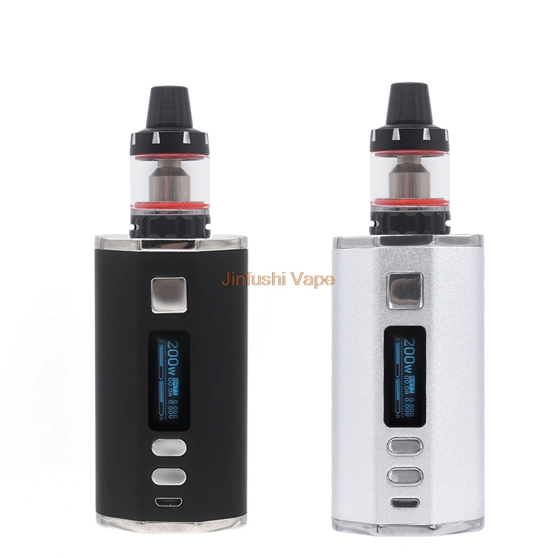 

Newest 200W TC Box Mod 4400mAh Cigarette Electronic Vaper Mods 3.0ML Tank Atomizer 510 Thread Hookah Vape Kit E-Cigs Vaporizer