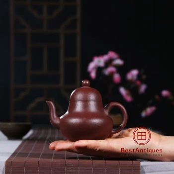 

Yixing Zisha Teapot Purple Clay Teapots Handmade Siting 200cc