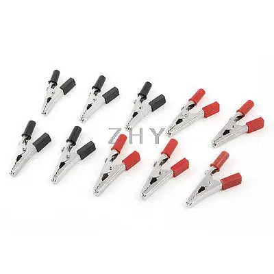 

10pcs Insulated Crocodile Alligator Clips Clamps for Charge Cable