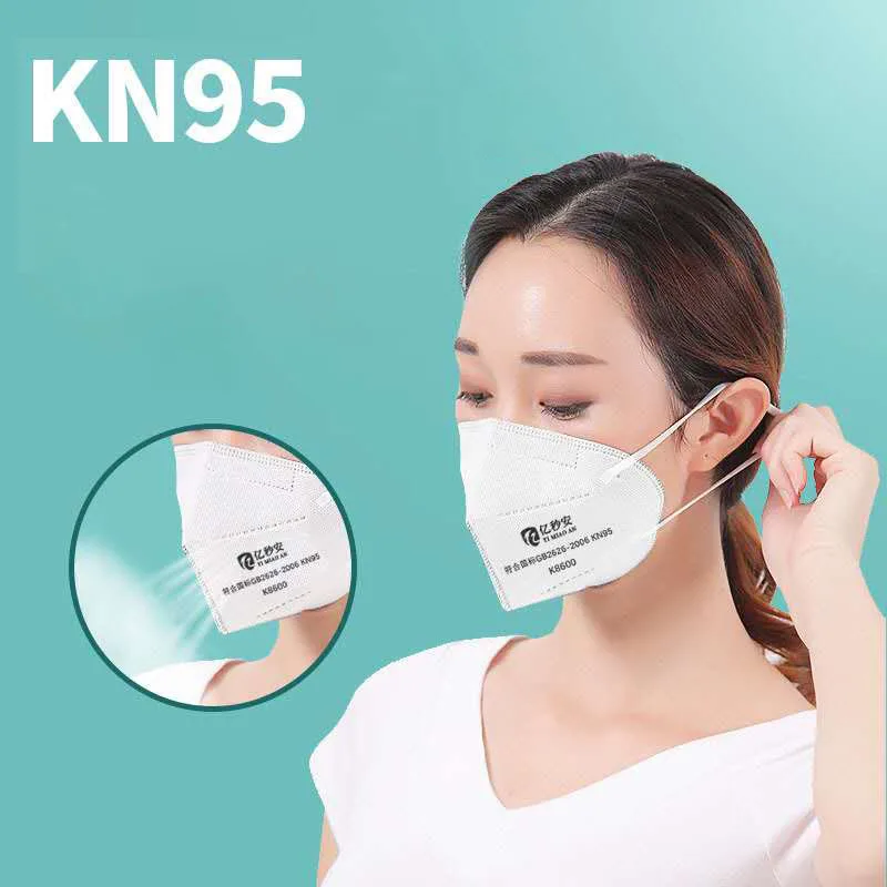 

10PCS KN95 Mask - N95 Protection Face Mask -White Breathable Anti Dust Sanitary Convenient For Using