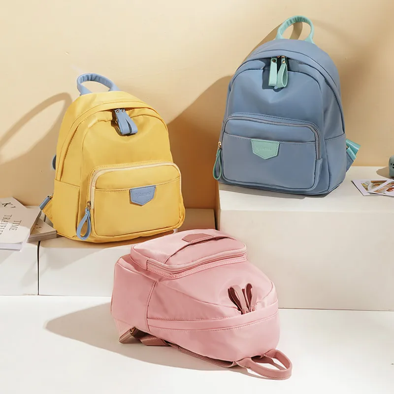 Холщовый школьный рюкзак в Корейском стиле маленький портативный
