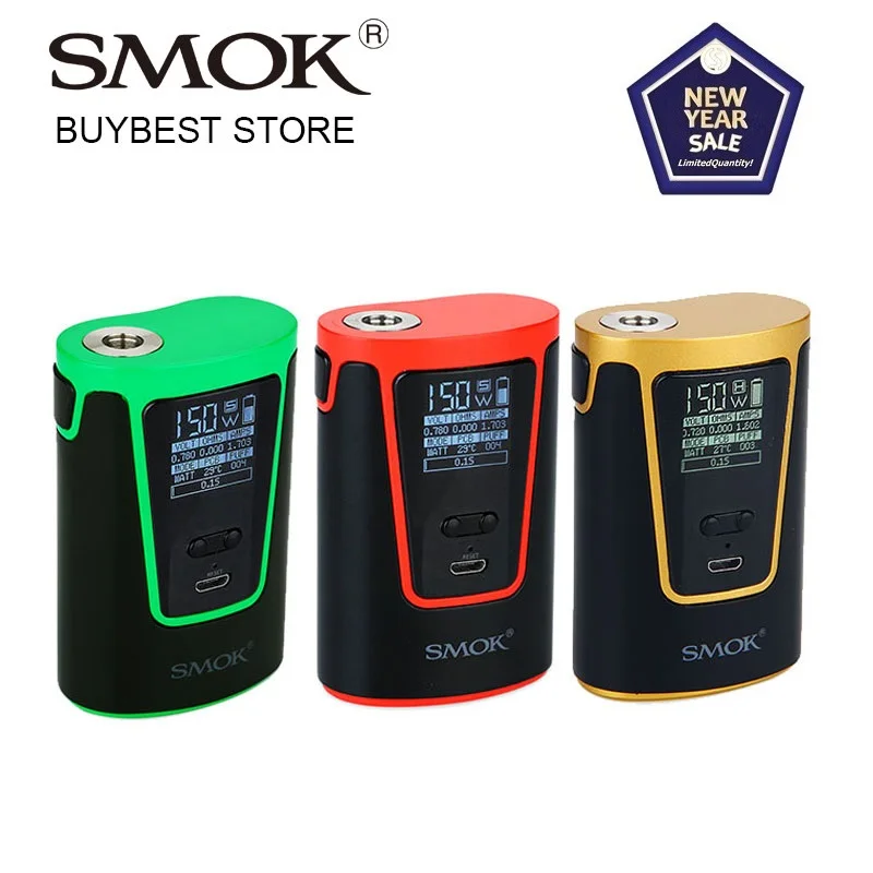 

150W SMOK G150 TC Box MOD 4200mAh Built-in Battery OLED Screen VW/TC Modes for TFV8 Big Baby Tank Box Vape Mod vs Swag 2/ Gen