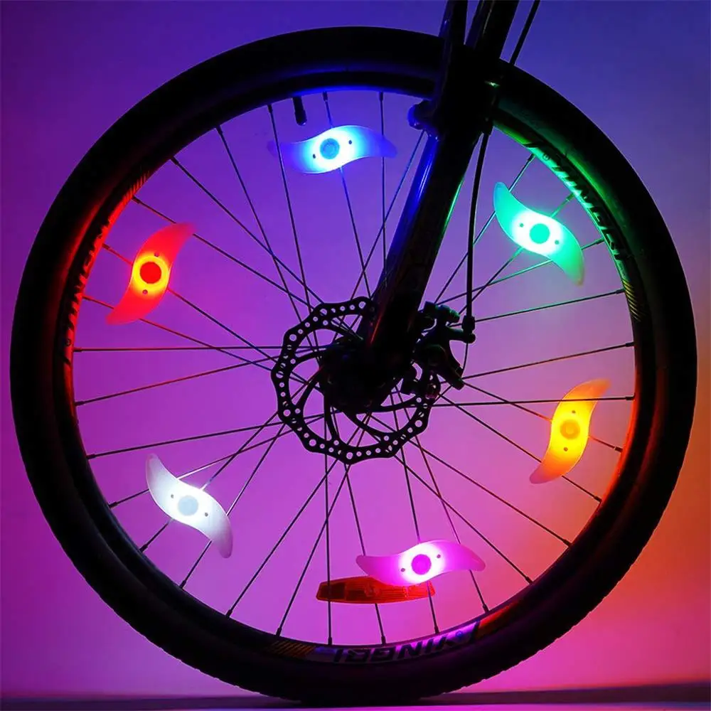 Bicycle Accessories Spoke Lights Cycling Bike Wheel Lights for Bicycle Decoration 6 Pack Batteries Included Glow Caps on Wheels Bicycle Accessories Spoke Lights Cycling Bike Wheel Lights for Bicycle Decoration 6 Pack Batteries Included Glow Caps on Wheels