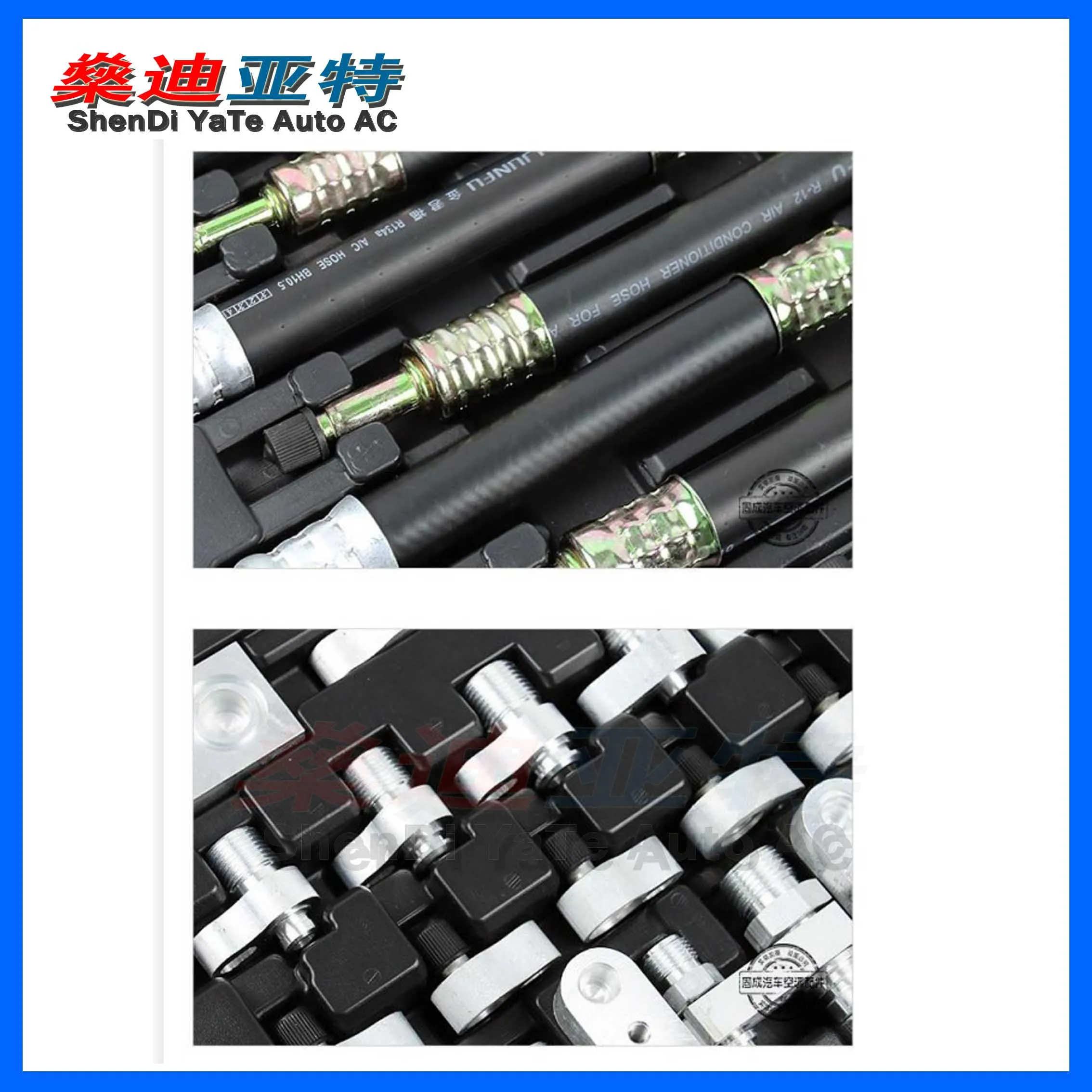 Auto Air Conditioning Refrigerant Pipeline Leak Detection Connector For Trucks Construction vehicles Excavators Mini Vehicles