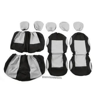 

9pcs Detachable Auto Car Seat Covers Washable Knitted Universal Seat Protective Covers Car-styling Car Sedan Truck Van Vehicle