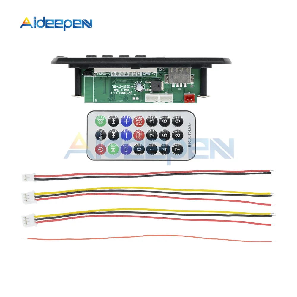 Беспроводной Bluetooth 12 в MP3 WMA декодер доска аудио модуль USB TF FM радио аудио модуль MP3 плеер с пультом дистанционного управления для автомобиля