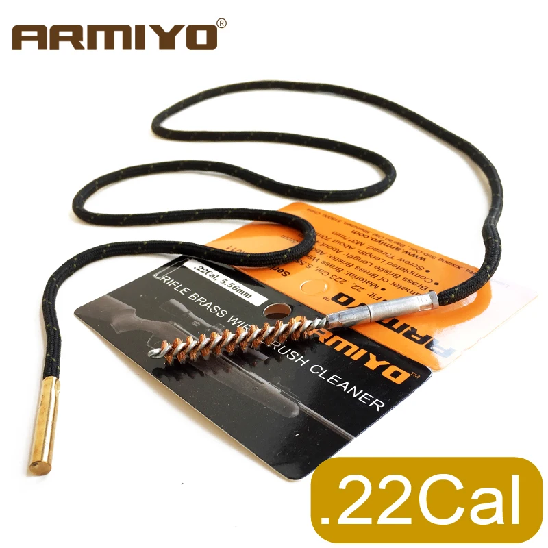 Armiyo пистолет с отверстием кисти. 22Cal 5 56 мм страйкбол Чистка ствола винтовки набор