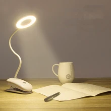 3 уровня затемнения Светодиодный настольный светильник сенсорный переключатель включения/выключения защита глаз зажим Настольный светильник 3 режима затемнения USB Перезаряжаемый Настольный светильник s