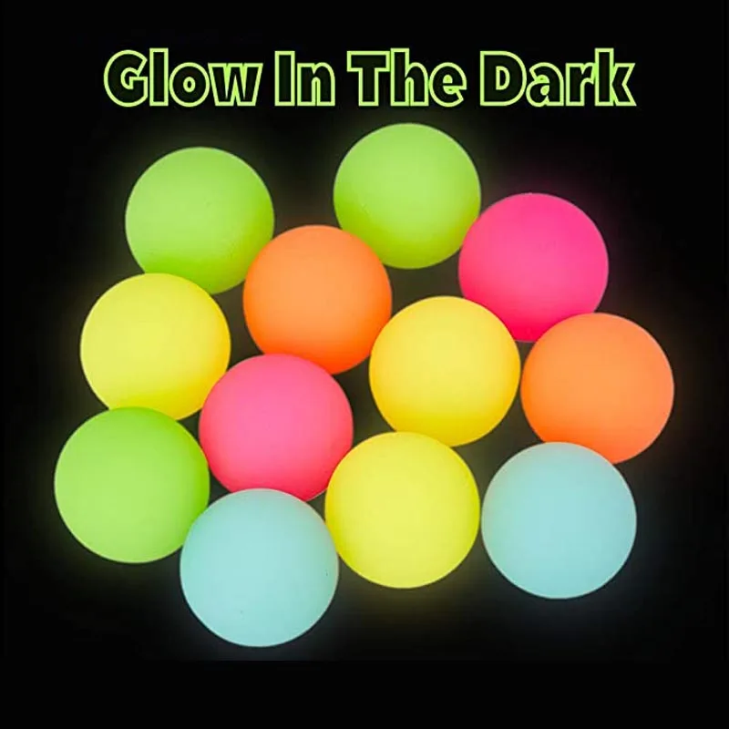 1PCS Big Size 55MM Bouncy Balls For Kids Party Favors Children Luminous Toys Glow In The Dark Birthday Gifts Carnival Prizes 5