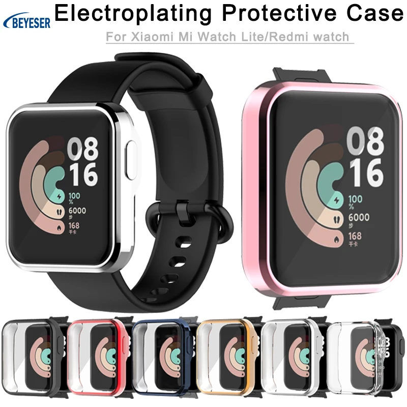 

New Exquisite Plating Sport Protective Case TPU For Xiaomi Mi Watch Lite Full Screen Anti-Drop Protector Shell For Redmi Watch