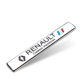 

1Pcs Car Side Fender Rear Bumper Trunk Car Metal Stickers Emblem Badge For Renault Clio Laguna 2 Megane 2 3 Duster Logan Captur