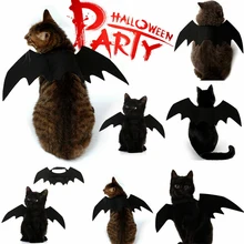 Clothing Costumes Pet-Accessories Bat Wings Spider-Dress Funny Halloween Black Vampire