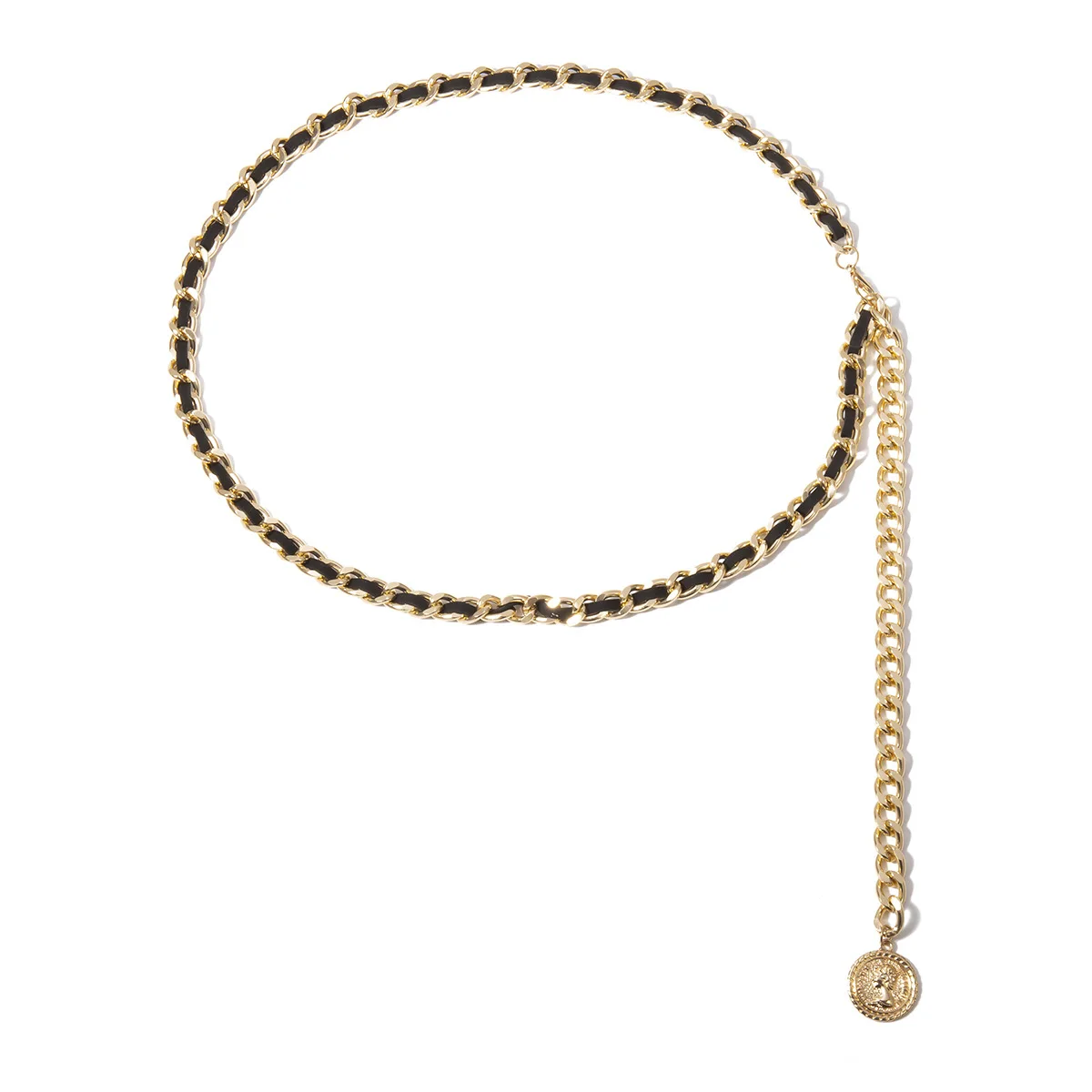 Модный дизайнерский женский пояс-цепочка с золотым металлом Ketting Riem ремни для платья Блестящий высококачественный декоративный женский аксессуар