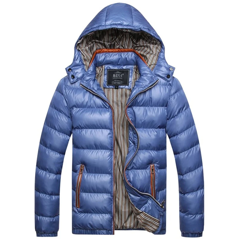 Comprar Chaqueta de invierno para hombre chaqueta de moda cálida para hombre chaqueta con capucha parka para hombre gorra extraíble 7XL 8XLTJWLKJ