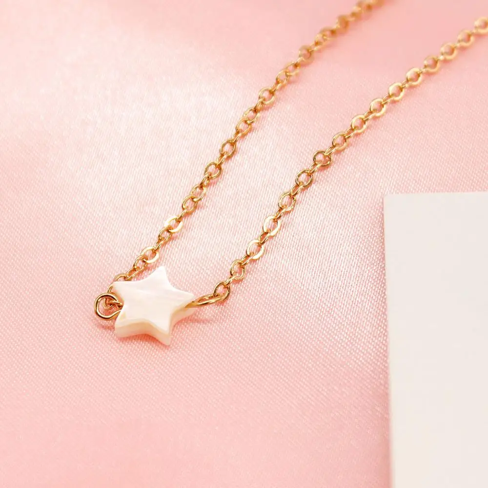 Fashion-Shell-Jewelry-White-Star-Choker-Necklace-Pendnat-On-Neck-Collier-Accessories-Femme-Womens-Neck-Jewellery (1)